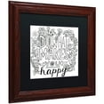 thumbnail image 2 of Trademark Fine Art "Do What Makes You Happy" Canvas Art by Elizabeth Caldwell, Black Matte, Wood Frame, 2 of 4