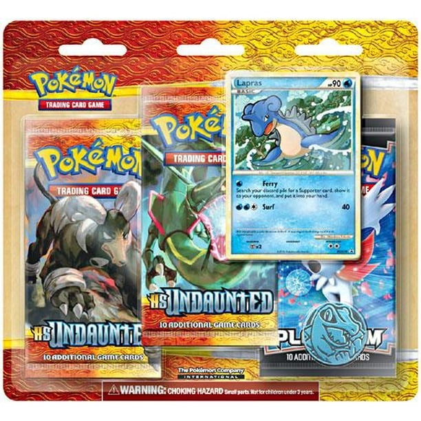 Pokemon Tcg Hs Undaunted 3pk Booster Blister Walmart Com Walmart Com