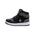 thumbnail image 2 of Beverly Hills Polo Club Boys High Top Canvas Sneakers, Black, Size: 2, 2 of 5