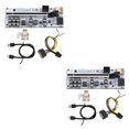 thumbnail image 2 of Methold VER012MAX Tarjeta PCIE con hebilla USB3.0 Cable Extender Adaptador Extensión Mainboard Miner para computadora de escritorio Negro Negro 2Conjunto, 2 of 6