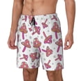 thumbnail image 2 of Daiia Purple Mushroom Mens Swim Trunks Swim Shorts Quick Dry Swim Shorts with Mesh Lining Pockets-3X-Large, 2 of 9