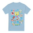 thumbnail image 1 of SpongeBob SquarePants Mens Character Faces T-Shirt, 1 of 5