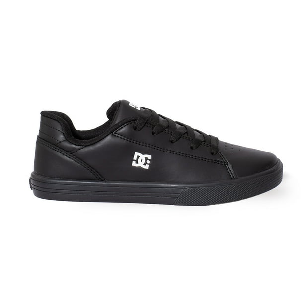 Tenis DC Shoes Pure Niños Negros Skate Suela Vulcanizada