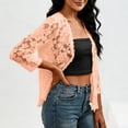 thumbnail image 4 of Womens Mesh Cardigan Bikini Beach Cropped Open Front Swimsuit Cover Ups Swimwear, 4 of 6