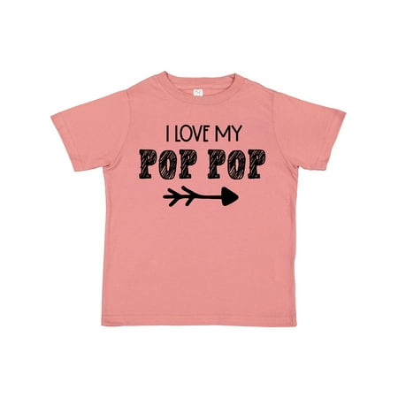 

Inktastic I Love My Pop Pop with Arrow Gift Toddler Boy or Toddler Girl T-Shirt