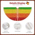 thumbnail image 5 of Bingfone Christmas Tree Skirt Mat Christmas Decoration Interior 36"-Colorful Glitter Rainbow, 5 of 8