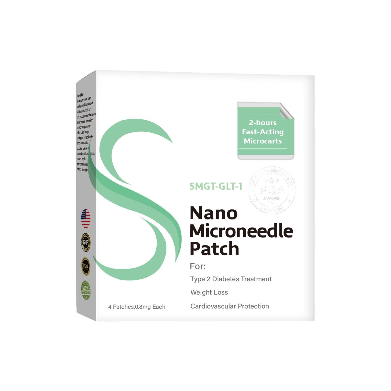 smgt-glp-1 nano microneedle patch 1/2/3/4/5/6PCS SMGT-GLP-1 Nano Microneedle Patch, Long-lasting GLP-1  Microneedlepatch，Natural for Microneedle Waist Patch Body Shaping Stickers  for Women and Men