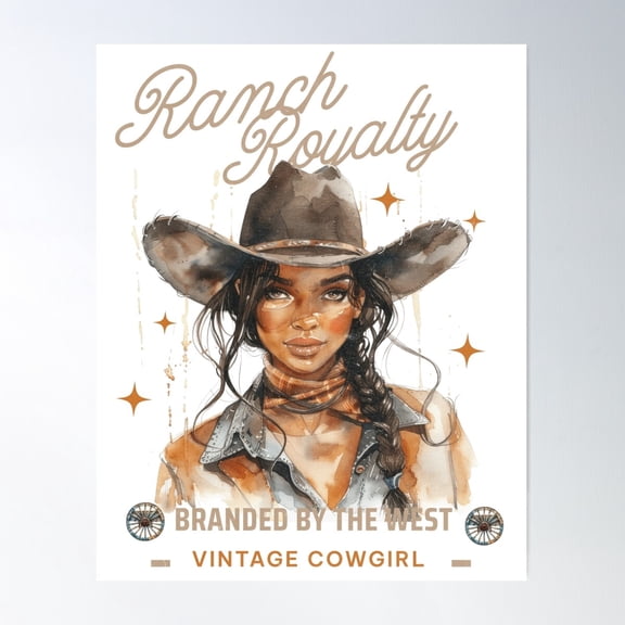 Ranch Royalty Poster Wall Art, Modern Wall Decor For Living Room Bedroom, 12x18 UNFRAMED
