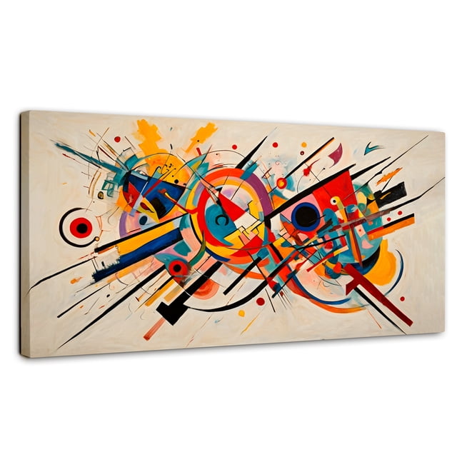 Cuadro Decorativo Canvas Abstracción Moderna 140x70 Canvas Revolution