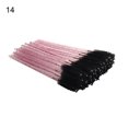 thumbnail image 1 of Flmtop 50Pcs Women Disposable Faux Crystal Eyelash Brushes Eye Makeup Cosmetic Tools, 1 of 10