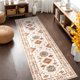 thumbnail image 4 of MeyJey Alfombra Vintage Oriental de 2'x8' para Pasillos, Alfombra Antideslizante Lavable a Máquina para Recámara/sala/comedor/cuarto de Lavado, Beige/naranja, 4 of 15