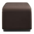 thumbnail image 3 of Koda Performance Velvet Waterfall Ottoman in Black Chocolate Brown, 3 of 10