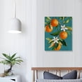 thumbnail image 4 of JRXY Orange Blossom Flower Canvas Painting Fruit Art Orange Prints for Home Wall Décor Kitchen Artwork Framed Gifts 12x16 in, 4 of 5