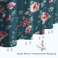 thumbnail image 6 of Pioneer Flower Floral Print Pattern Shower Curtain 36"x72" ,Bathroom Decorative Shower Curtains Set with 12 Hooks,Modern Waterproof Washable Shower Curtain, 6 of 6