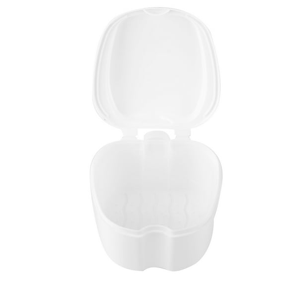 Denture Case, Denture False Teeth Storage Box Case With Filter Screen Appliance Denture Bath Box Denture Baths Suitable For Dentures Partial Dentures Retainer Cleaning Cases