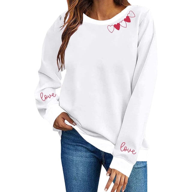 RXMEKW Chandail à Capuchon à Manches Longues pour Femmes, Mode Printemps et Hiver, Col Rond Imprimé, Sans Capuche