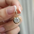 thumbnail image 2 of 2Ct Round Cut Lab Created Diamond Necklace Pendant 14K Yellow Gold Plated, 2 of 4