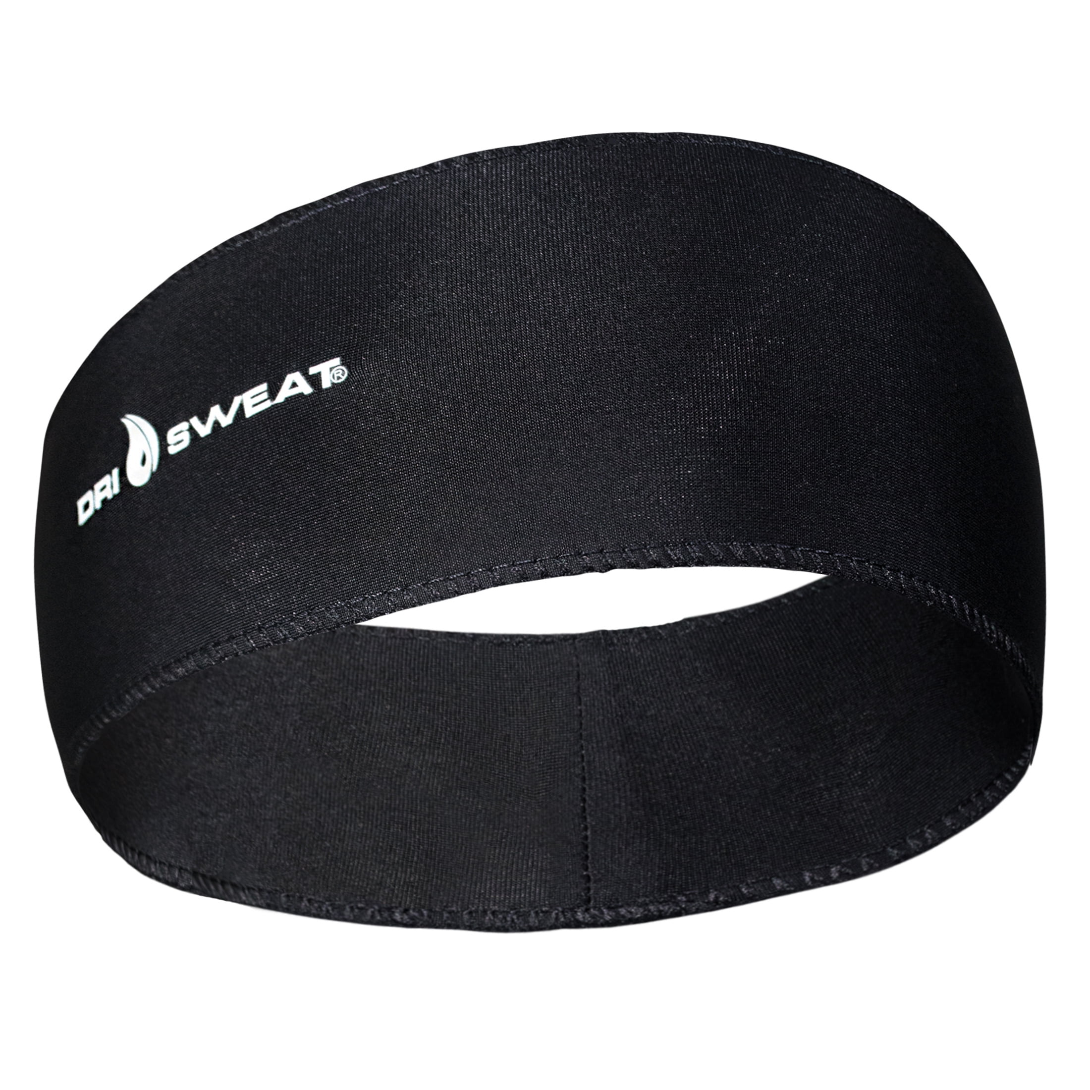 (2 pack) Dri Sweat Edge Ultra-Absorbent Women's Headband Black for Comfortable Workout Wear