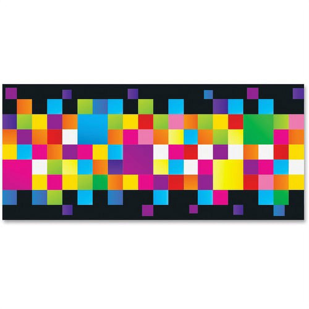 Trend Pixels Bolder Borders - Pixels - Precut, Durable, Reusable - 2.75 Trend Pixels Bolder Borders - Pixels - Precut, Durable, Reusable - 2.75