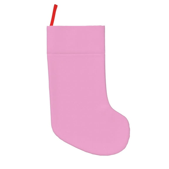 Picia Pink for 18in Christmas Stockings, Xmas Stocking for Kids, Holiday and Family Stocking for Fireplace or Party Decoration