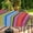 02stripes, variant on Spring/Summer Wrinkle-Free Waterproof Outdoor Tablecloth with Umbrella Hole and Zipper, Green Leaves, 60" Round-Zippered