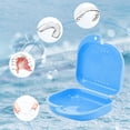 thumbnail image 3 of 2 Pcs Étui de Prothèse Dentaire Conteneur de Protection Buccale Boîte de Rétention Orthodontique avec Évent Support de Protection Buccale Boîte de Rangement pour Aligneur Invisible (Bleu+blanc), 3 of 7