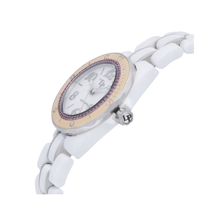 Lucien Piccard 36mm Ceramic MOP Diamond Dial Automatic  display picture 3