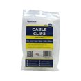 thumbnail image 1 of QualGear 4mm Cable Clips, White, 100 Pack, CC4-W-100-P, 1 of 3