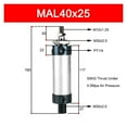 thumbnail image 2 of Aluminum 40mm Series Ring Mini Pneumatic Cylinder 25-500Mm Stroke Double Acting Small Air Cylinder ,Easy to Use, 2 of 7