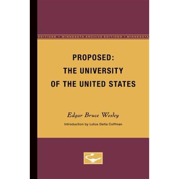 Pre-Owned Proposed: The University of the United States (Paperback)