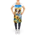 thumbnail image 2 of Jack Russell Terrier in Sunflowers Apron 27 in x 30 in, 2 of 5