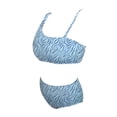 thumbnail image 3 of Traje de Baño Bikini Op para Mujer con Tirante un Hombro Azul Talla EG, 2 piezas, 3 of 4