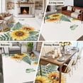 thumbnail image 5 of 8'x10' Area Rugs, Spring Sunflower Indoor Outdoor Area Rug for Living Room Bedroom, Garden Botanical Leaves Butterflies Washable Bathroom Rugs Kitchen Floor Carpet Mats Home Decor Aesthetic, 5 of 8