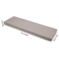 thumbnail image 2 of Modern Soft Seat Chair Cushion Swing Cushion Linen and Sponge 152*46*10cm/60*18*4 in （Beige）, 2 of 13