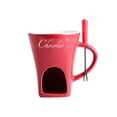 thumbnail image 3 of Taza para fondue con tenedor, para derretir, utensilios de cocina, queso, dulces, olla caliente, taza para calentar fondue rojo, 3 of 9