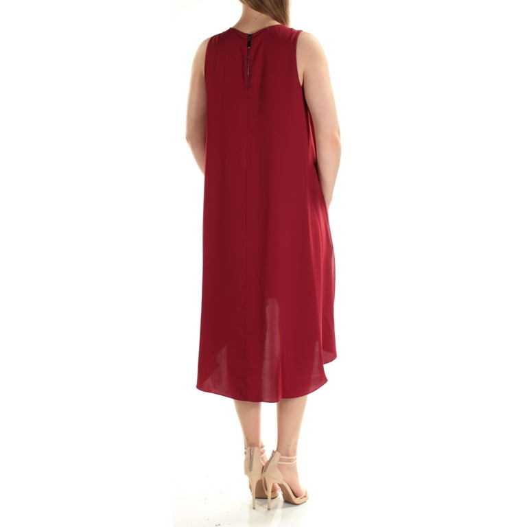 alfani red dress Alfani Red Sleeveless Dress with Matching Belt Size M