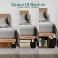 thumbnail image 3 of Home Intuition Bed Risers Heavy Duty Adjustable Bed Furniture Riser 3, 5 or 8.7-Inch, 4 Pack, 8-Piece Set, Black, 3 of 7