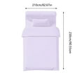 thumbnail image 3 of Hxlamzoo Disposable Bed Sheets, Quilt Cover and Pillow case Set for Hotel and Travel. Portable Disposable Sheet Ready to use Disposable Bedding Set (Travel 4-Piece Double, Purple), 3 of 7