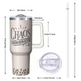 thumbnail image 2 of Gift for Chaos Coordinator - 40 Oz Tumbler with Handle & Straw, Stainless Steel Insulated Cup, Funny Cute Coffee Mug for Boss, Coworker, Teacher, Nurse, Mom, Best Friend, 2 of 5