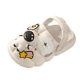 thumbnail image 3 of WRTFVZA Kids Clogs Boys Girls Toddler on Slide Garden Shoes Cartoon Beach Pool Kids Clog Sandals Slippers Water Clogs 180 #White, 3 of 5