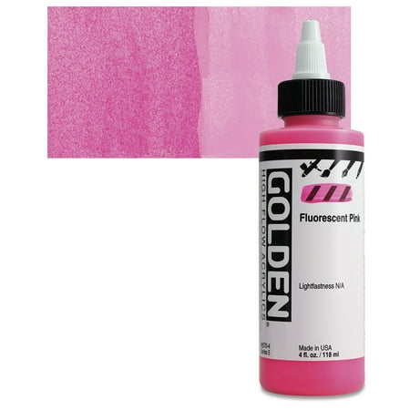 UPC: 0738797857049 | Golden High Flow Acrylics 4 oz Fluorescent Pink