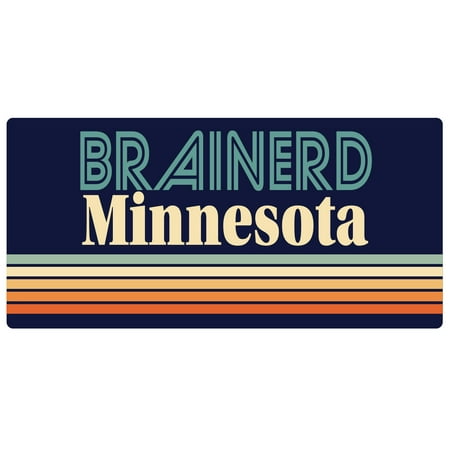 

Brainerd Minnesota 5 x 2.5-Inch Fridge Magnet Retro Design