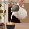 thumbnail image 4 of Professional Milk Pitcher 450ml, Stainless Steel Frothing Cup With Drip Free , Visually AppealingTool, Versatile For Frothing, Water, 4 of 8