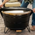thumbnail image 4 of TIKI® Brand 28.5 Reunion Fire Pit Metal Table Top Cover Gold, 4 of 7