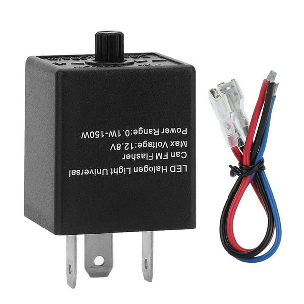 Ajustable Led Flasher Relay Luz Intermitente Para Motocicleta Automotriz,12V 24V 3-Pin Advancent VI002822-00