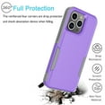 thumbnail image 6 of iPhone 15 Pro Case, 2 in 1 Phone Case for iPhone 15 Pro 6.1 inch ,Takfox Shockproof Protection Heavy Duty Armor Hard Plastic & Rubber Rugged Bumper Cover,Purple, 6 of 12