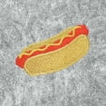 thumbnail image 2 of Dalix Hot Dog Embroidered Fleece Hoodie Mineral Wash Long Sleeve Sweatshirt Mens in Gray L Large, 2 of 8