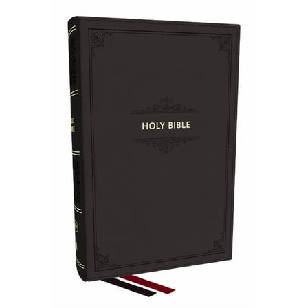 KJV Personal Size Large Print End-Of-Verse Reference Bible, Black Leathersoft, Red Letter, Comfort Print, (Hardcover)
