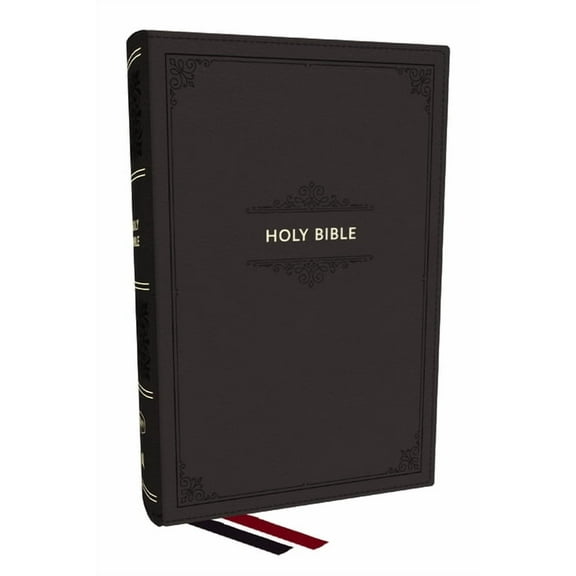 KJV Personal Size Large Print End-Of-Verse Reference Bible, Black Leathersoft, Red Letter, Comfort Print, (Hardcover)