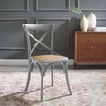 thumbnail image 2 of Side Dining Chair, Wood, Light Grey Gray, Modern Contemporary Urban Design, Kitchen Room Cafe Bistro Restaurant Hospitality, 2 of 8